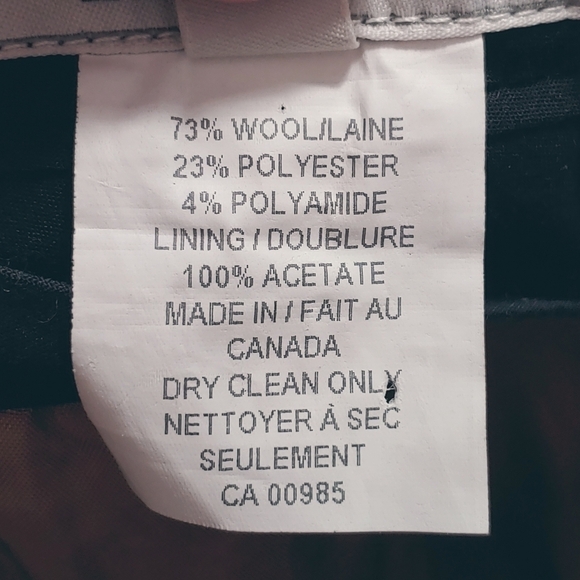 HOLT RENFREW Wool tan/brown retro vintage pencil skirt - Picture 10 of 10